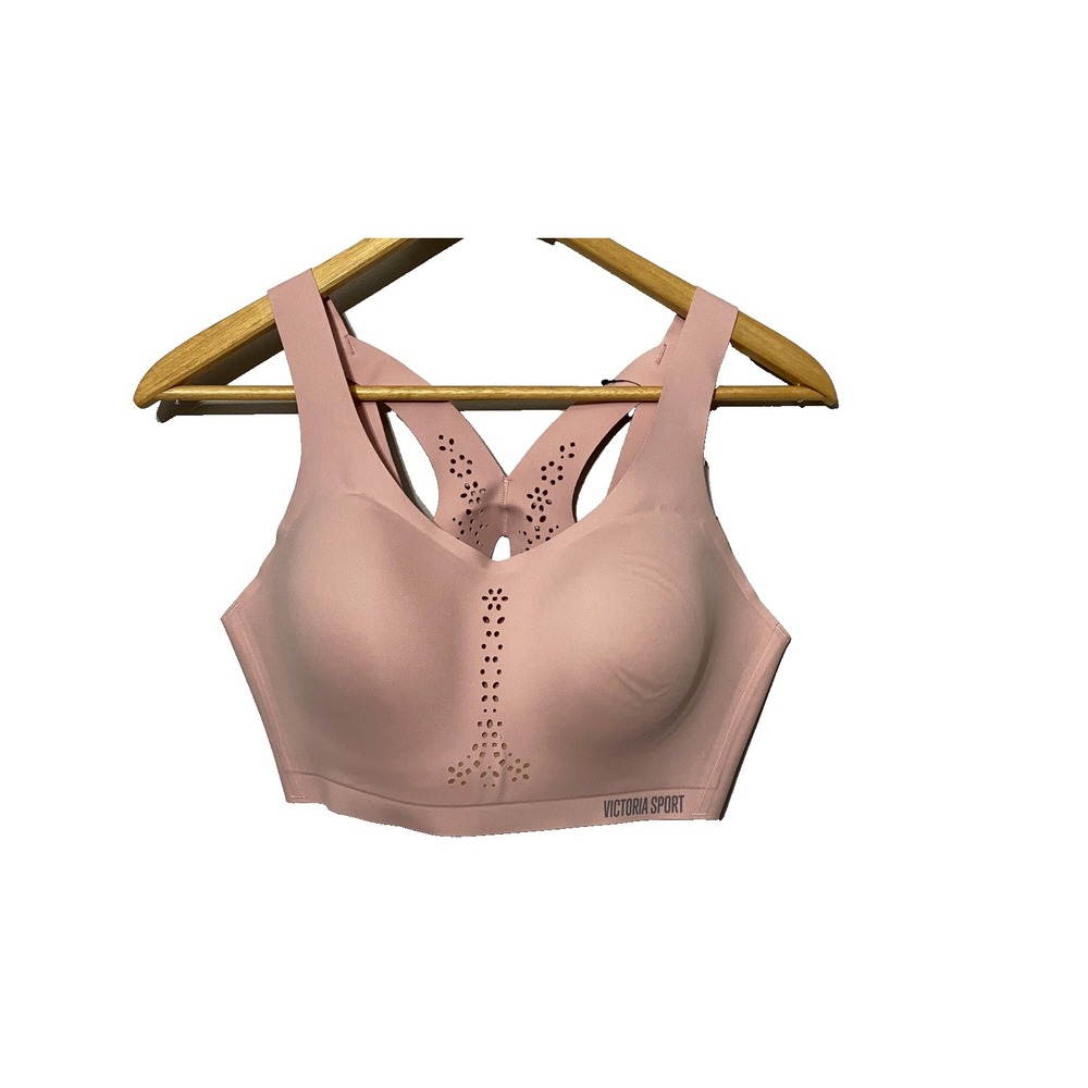 Victoria's Secret Angel Max Pink Sports Bra Size 36D Wireless High Impact - NEW